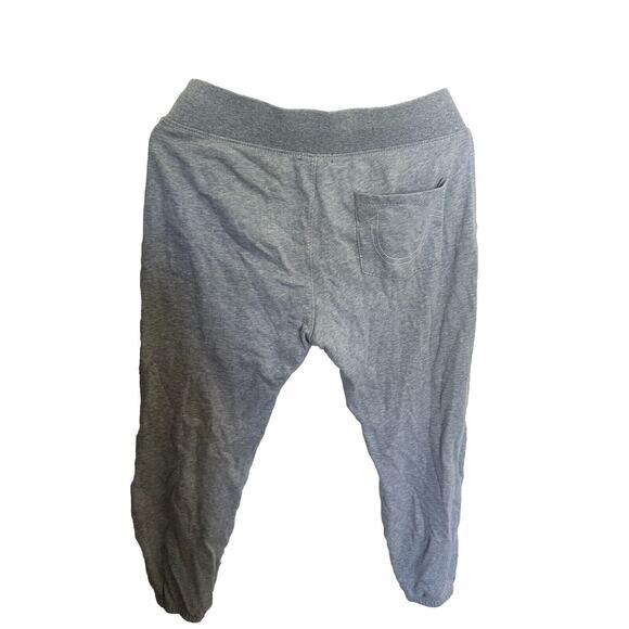 True Religion Jogger Sweatpants Men's M Gray Fleece Logo Graphic Elastic Waist - Picture 2 of 7